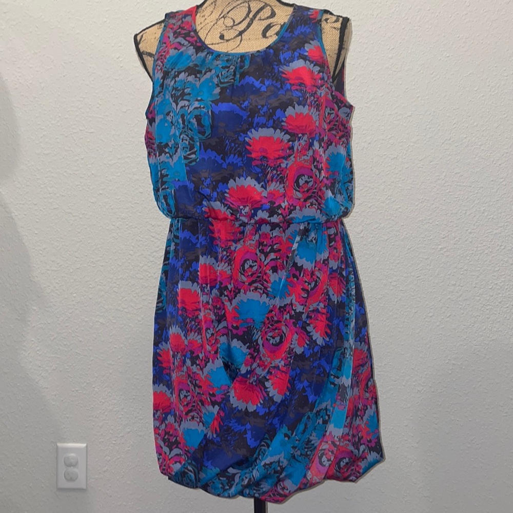 Banana Republic Red, Green, & Blue Dress Sz 8
